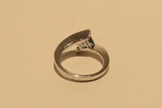 SORTIJA DE ORO BLANCO 18K/5.7Gr