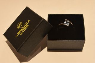 SORTIJA DE ORO BLANCO 18K/5.7Gr