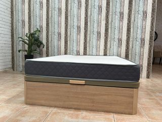 CAMA CANAPÉ ABATIBLE + COLCHON VISCO MATRIMONIAL
