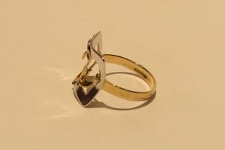 SORTIJA DE ORO BICOLOR 18K/4.3Gr