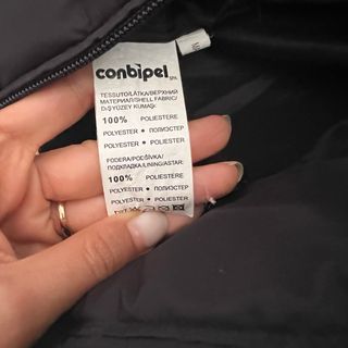 Piumino nero donna con cappuccio taglia M