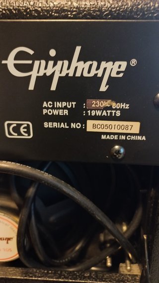 Amplificador guitarra Epiphone