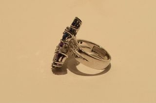 SORTIJA DE ORO BLANCO 18K/11.6Gr