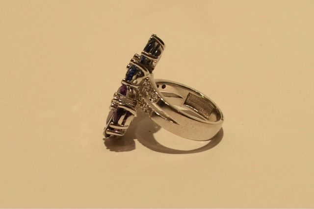 SORTIJA DE ORO BLANCO 18K/11.6Gr