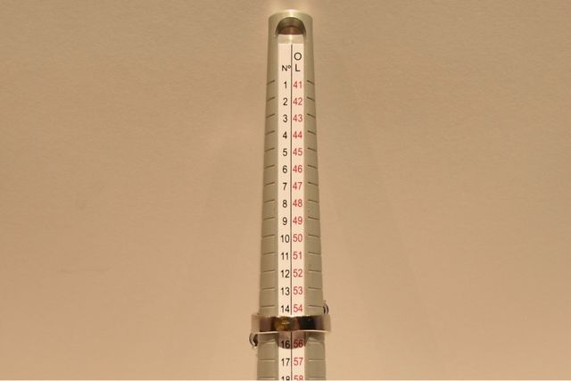 SORTIJA DE ORO BLANCO 18K/11.6Gr