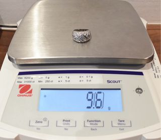 SORTIJA DE ORO BLANCO 18K/9.6Gr