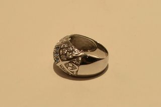 SORTIJA DE ORO BLANCO 18K/9.6Gr