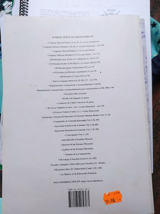 LIBROS MUSICA  y FLAUTA TRAVESERA