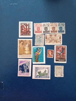 Lote 1 sellos de Catalunya