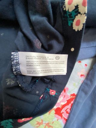 Lote 4 + 1 camisetas manga larga niña, talla 12-13