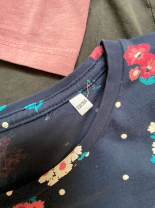 Lote 4 + 1 camisetas manga larga niña, talla 12-13