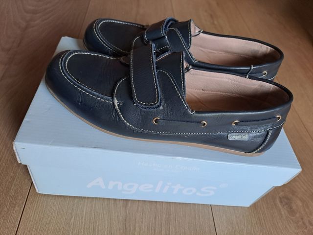 Zapato mocasín t.38 niño Angelitos de piel