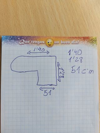 Escritorio con cajonera doble