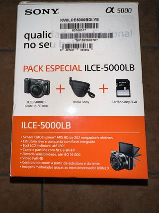 Sony a5000 + objetivo + tripode