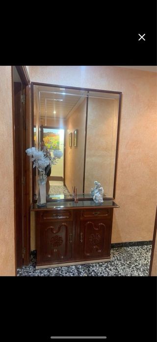 Mueble entrador con espejo