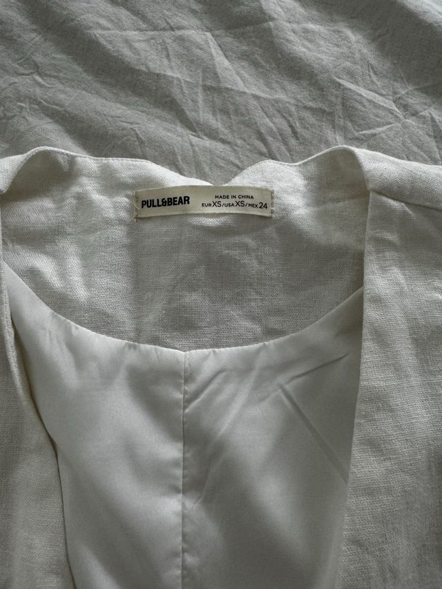 Conjunto lino pantalon chaleco T.Xs