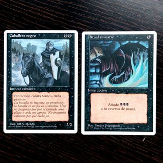 Cartas magic antiguas cuarta edicion, caballero
