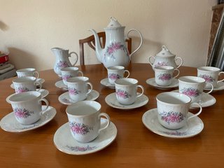 Juego de cafe porcelana vintage 12 servicios
