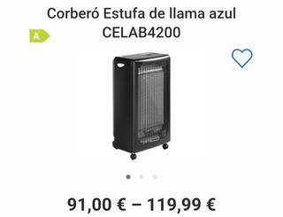 Estufa corbero usada 3 veces