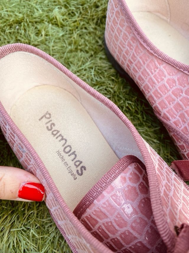 Bailarinas- mocasines mujer rosa nude T38