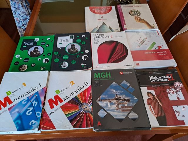 Libros de batxiller euskera