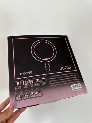 Aro de luz con tripode