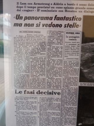 Prima pagina sbarco sulla Luna