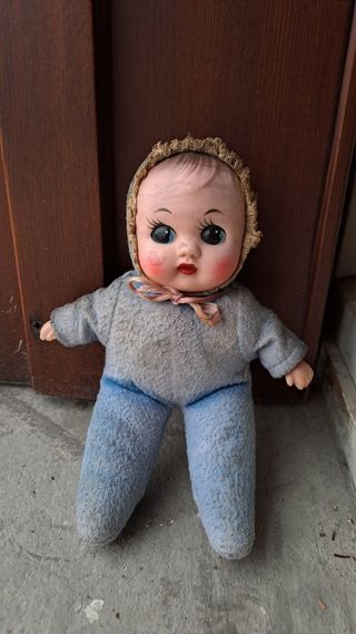 Bambola vintage "Squeaky" anni '70