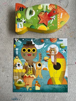 Puzzle infantil djeco cohete 