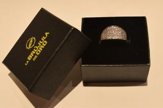 SORTIJA DE ORO BLANCO 18K/3.1Gr