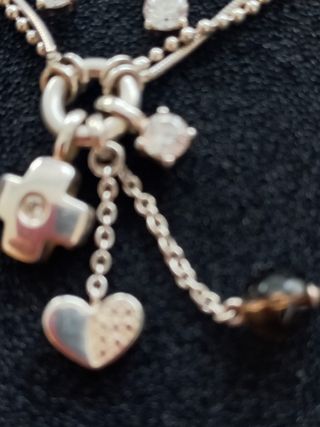 Cadena y pendientes plata