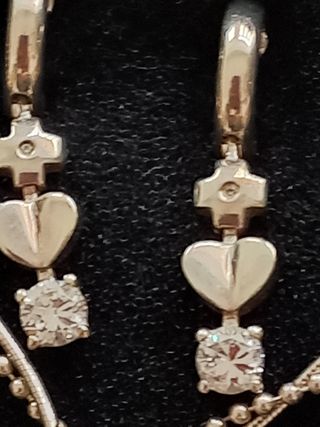 Cadena y pendientes plata