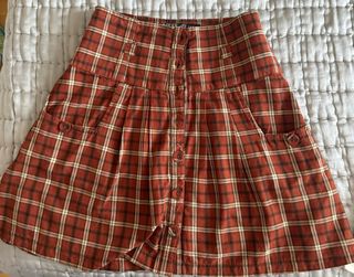 Minifalda cuadros Zara TRF