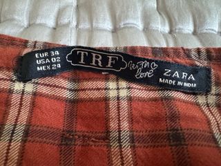Minifalda cuadros Zara TRF