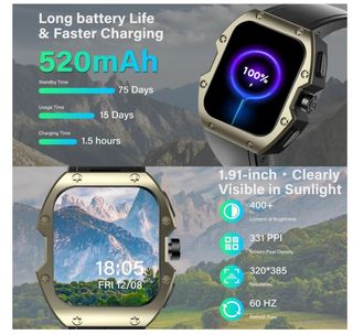 Orologio Smartwatch Uomo Chiamata Bluetooth