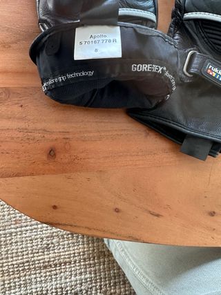 Guantes moto gore-tex/piel