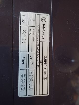 Antiguo contestador automatico