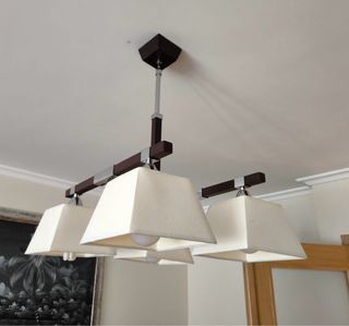 Lampara colgante de 4 focos