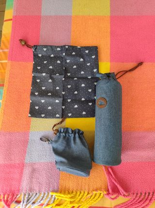 Pack porta biberones,chupetero y bolsita