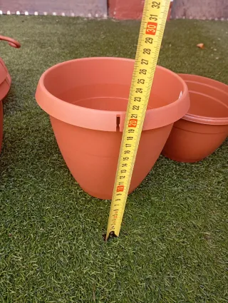 MACETAS PLÁSTICO COLGANTES NUEVAS