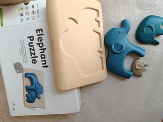 Puzzle encajable elefantes ( ecológico)