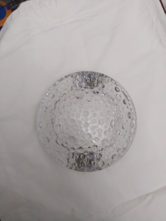 Cenicero cristal de murano y plata