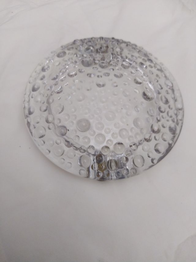 Cenicero cristal de murano y plata