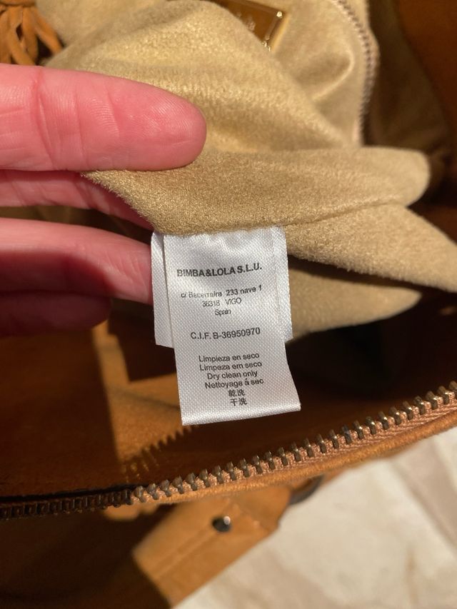 Bolso Bimba y lola de ante