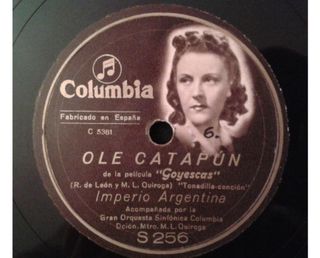 Disco de Flamenco para gramófono