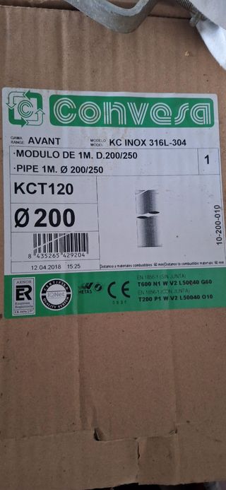 Tubo para chimenea doble capa