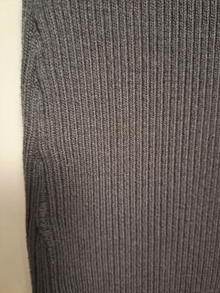 Vestido canalé punto largo H&M