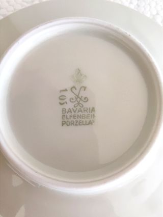Piattino Bavaria Elfenbein Porzellan  - Vintage