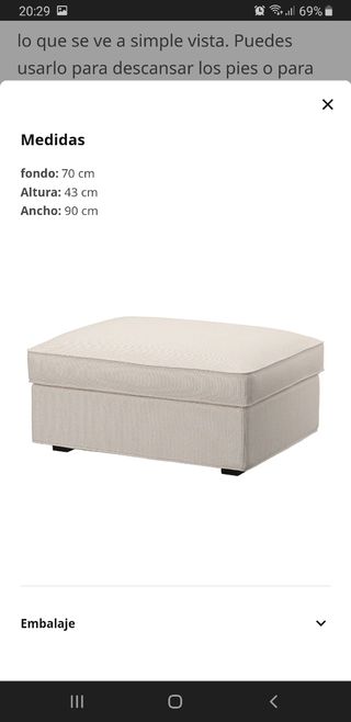 Reposapies Ikea Kivik