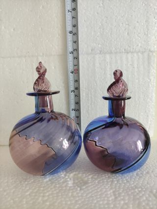 Vasetti in vetro stile veneziano - Vintage